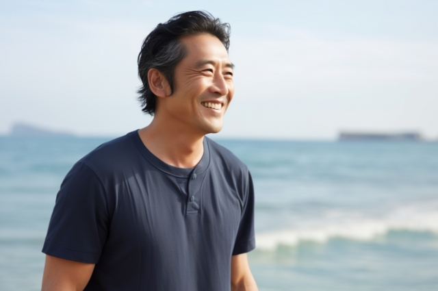 自身のあるおっさんのイメージ画像